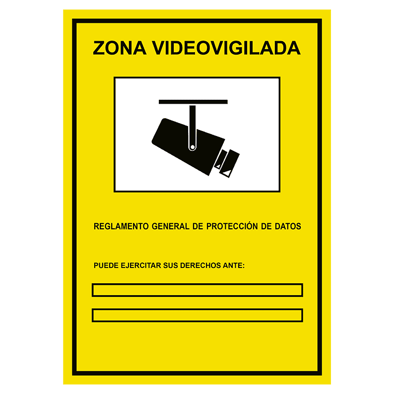 Placas de Videovigilancia Personalizadas: PVC Rígido de 3 mm - Imagen 4