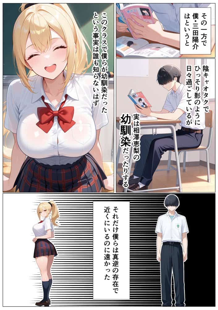 幼馴染の爆乳ギャルが陰キャオタクのデカチン中毒になった話