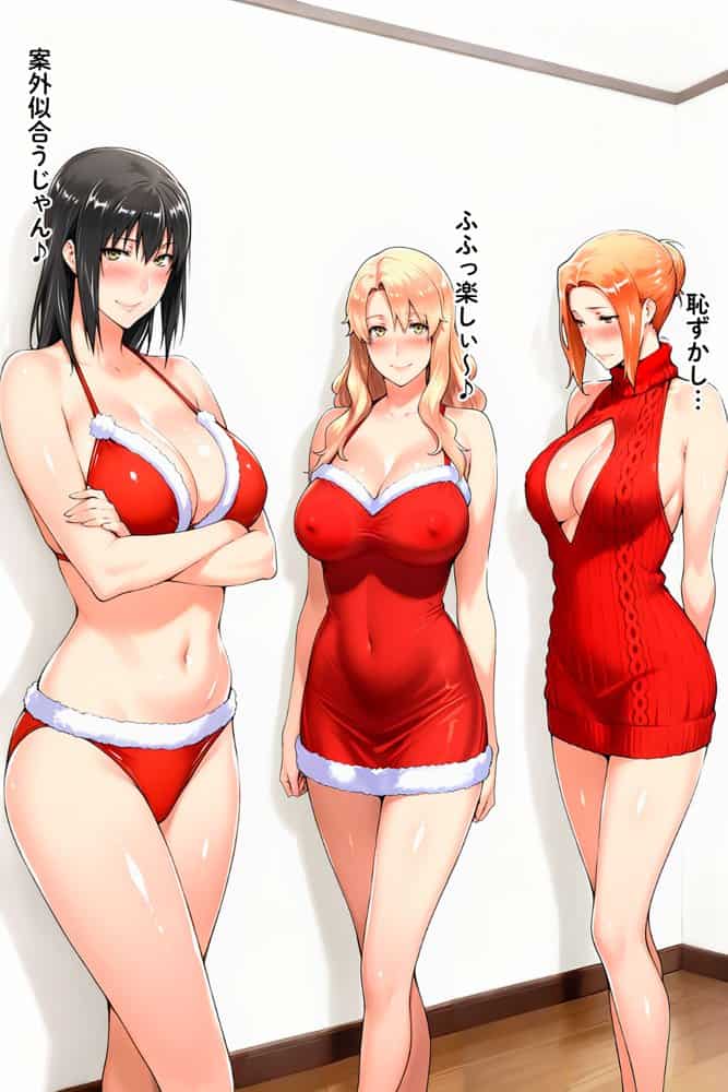 橘家のクリスマス 性なる夜は3人まとめて黒人巨チンに犯●れる