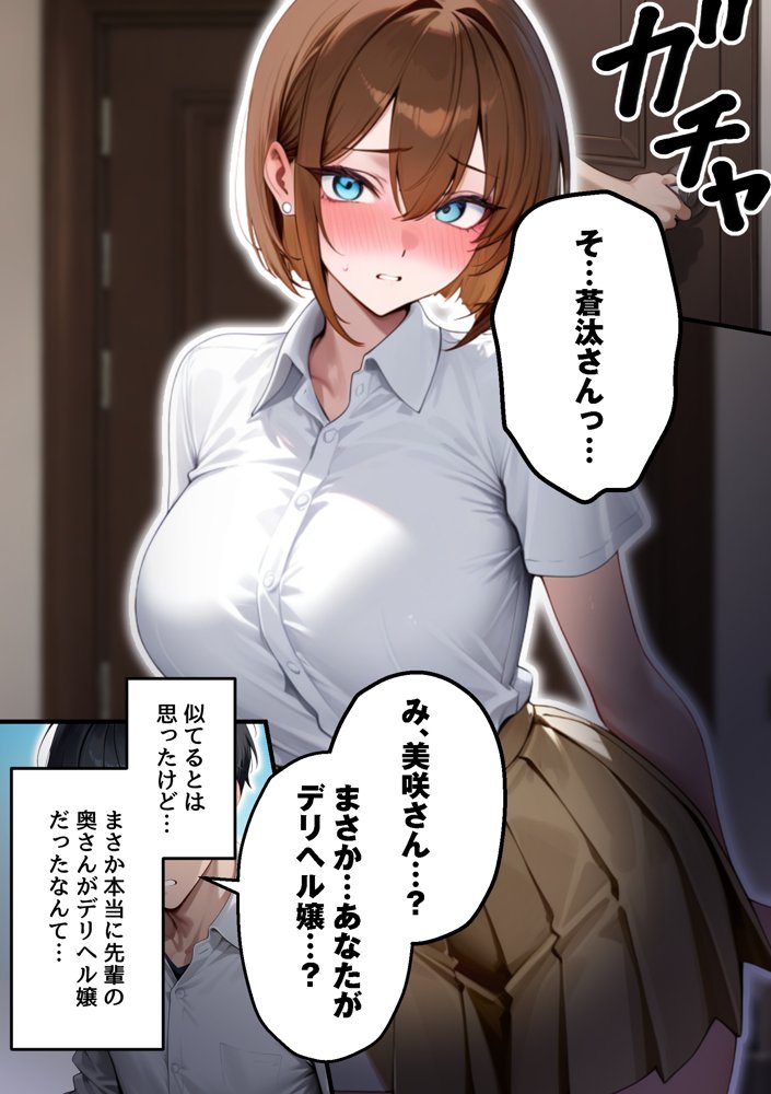 【人妻デリヘルNTR】デリヘル呼んだら先輩の妻が来た〜FXにハマった貞淑妻が堕ちるまで〜 hitomiエロ漫画raw(同人誌)無料サンプル画像026