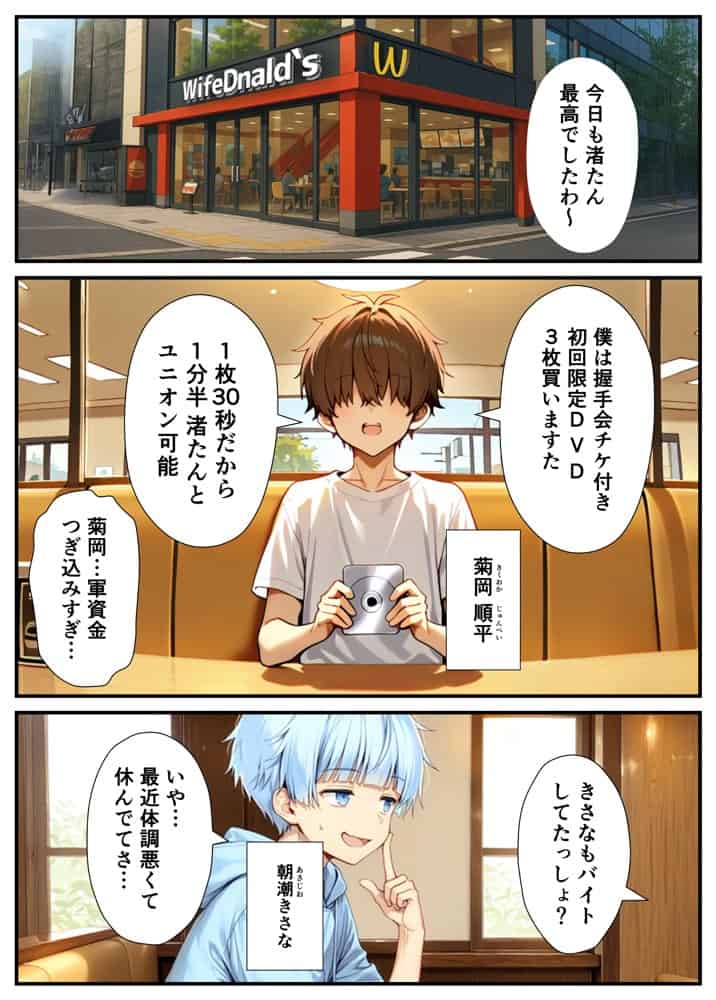 陰キャでドルオタな俺が人気アイドルそっくりに女体化して本人と3 Pすることになった hitomiエロ漫画raw(同人誌)無料サンプル画像004