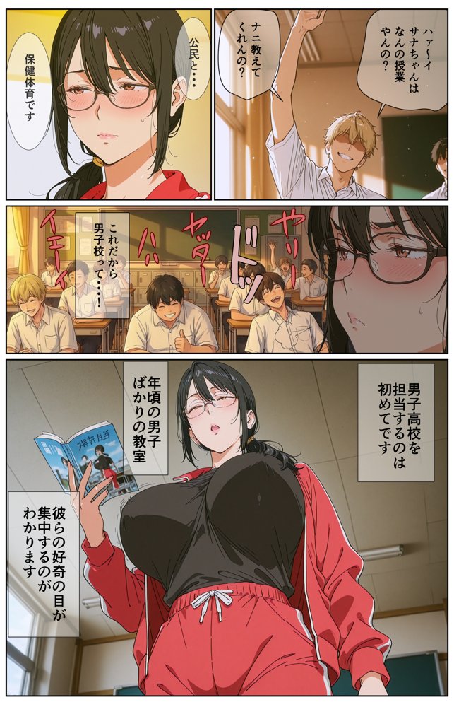 ダサジャージ女教師メス化授業