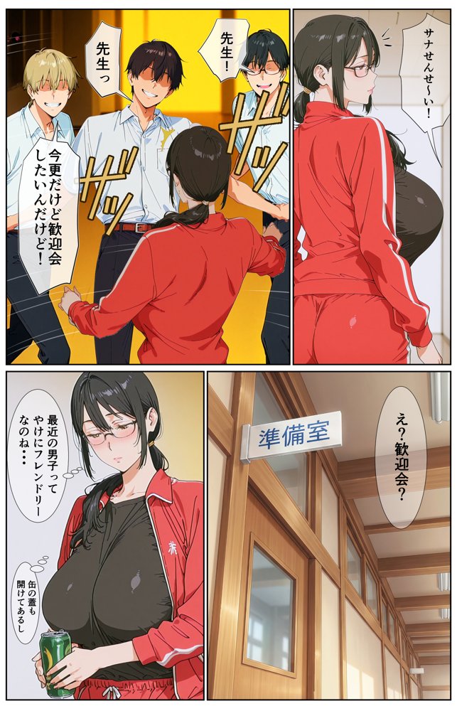 ダサジャージ女教師メス化授業