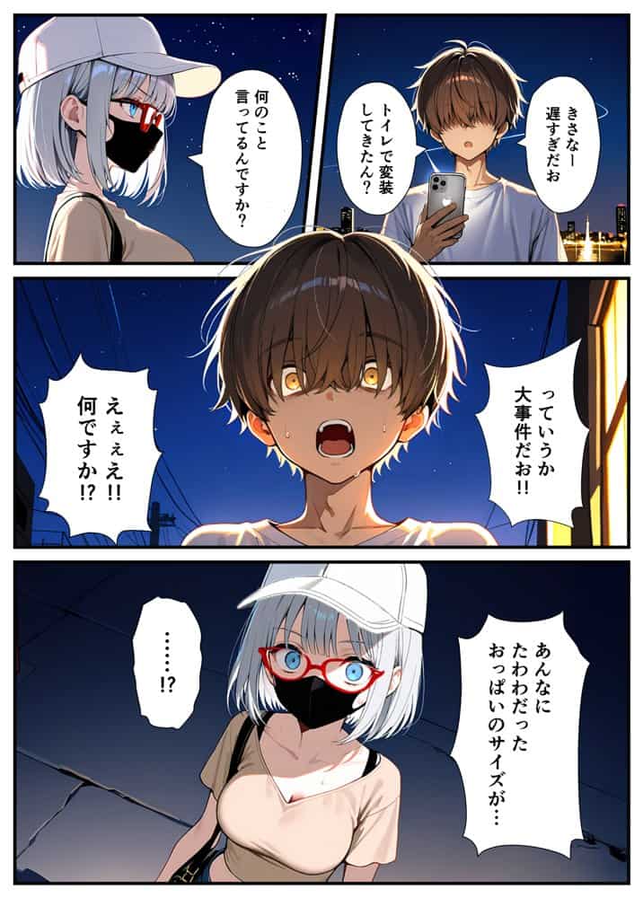 陰キャでドルオタな俺が人気アイドルそっくりに女体化して本人と3 Pすることになった