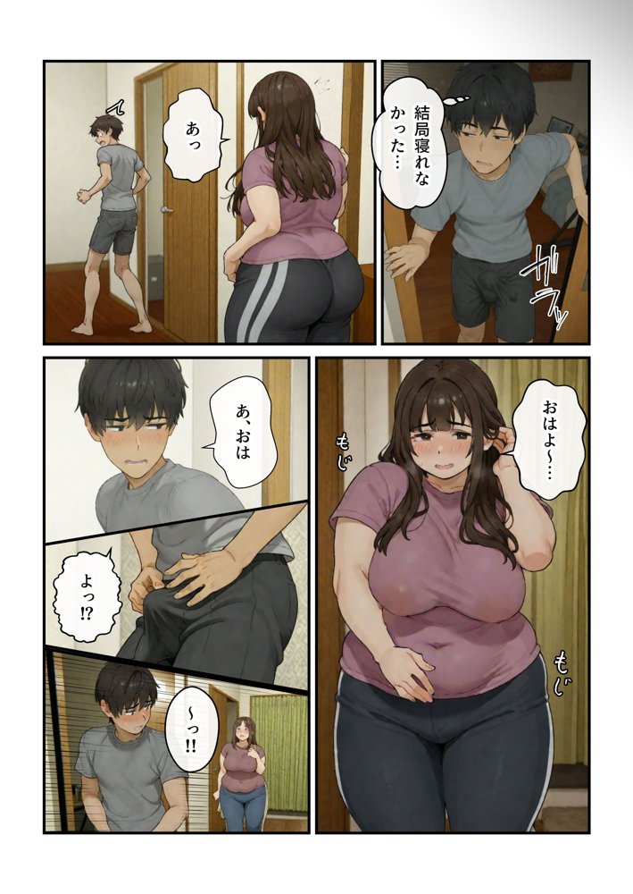 ニートの叔母と同棲したら人生詰んだ話 hitomiエロ漫画raw(同人誌)無料サンプル画像036