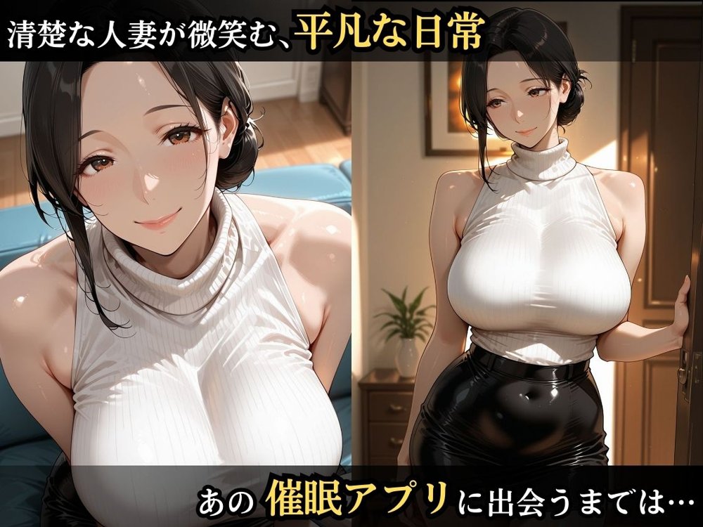 【総集編・セリフ有】催●アプリで人妻を調教したら娘も巻き込んで親子丼になった話〜総集編 1〜 hitomiエロ漫画raw(同人誌)無料サンプル画像012