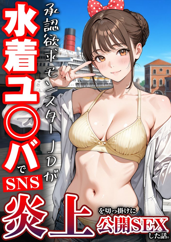 水着ユ○バ -承認欲求モンスターJDが、水着ユ○バでSNS炎上を切っ掛けにネット公開SEXした話- hitomiエロ漫画raw(同人誌)無料サンプル画像002