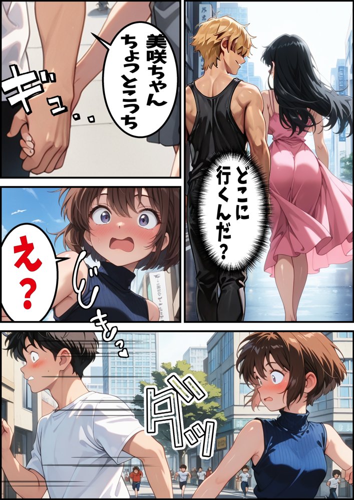 大好きな姉がチャラ男♂達の前でメス♀の顔を見せている hitomiエロ漫画raw(同人誌)無料サンプル画像024