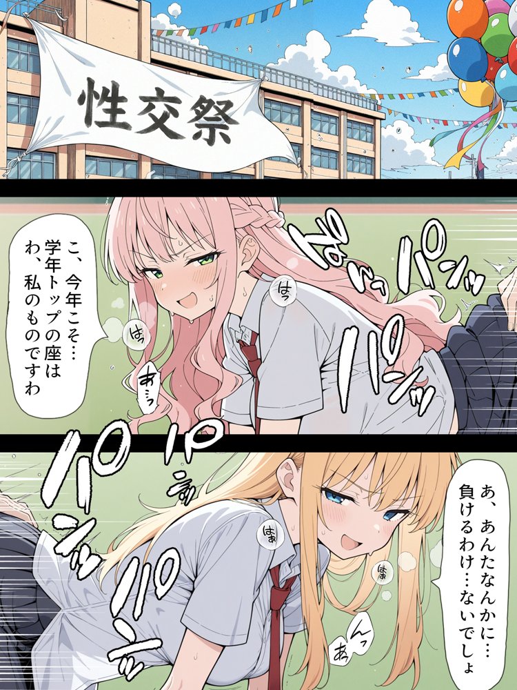 陰キャ転校生はセックス最強 – クラス代表の座を奪われた私 – hitomiエロ漫画raw(同人誌)無料サンプル画像073