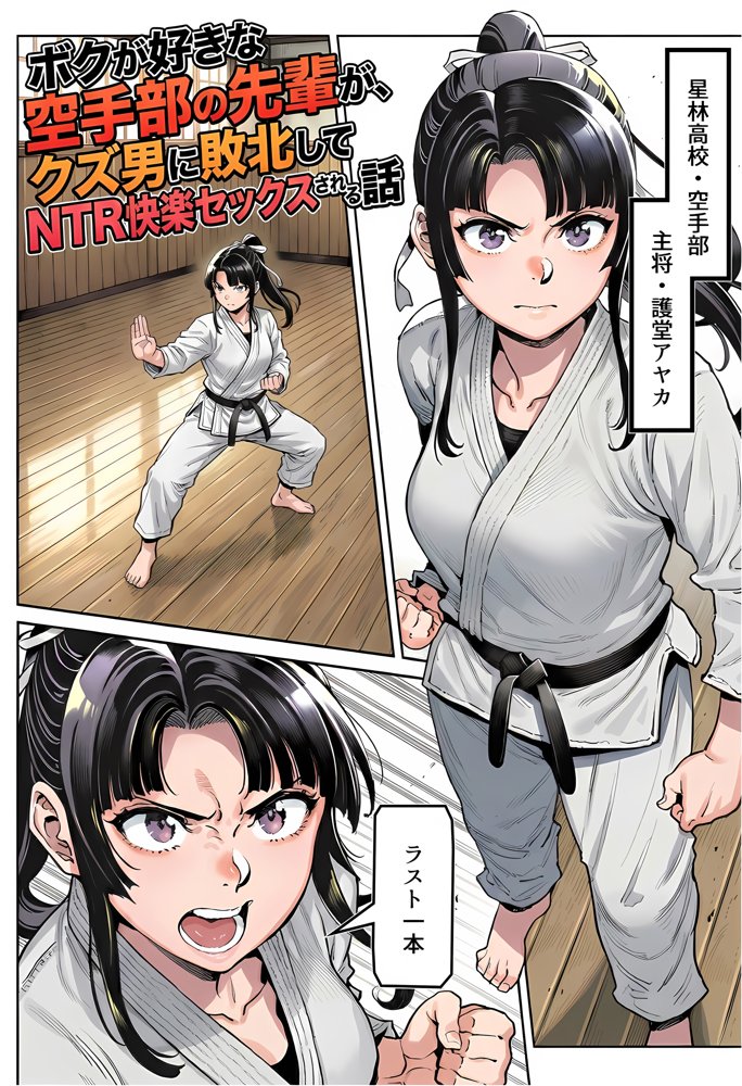 ボクが好きな空手部の先輩が、クズ男に敗北してNTR快楽セックスされる話