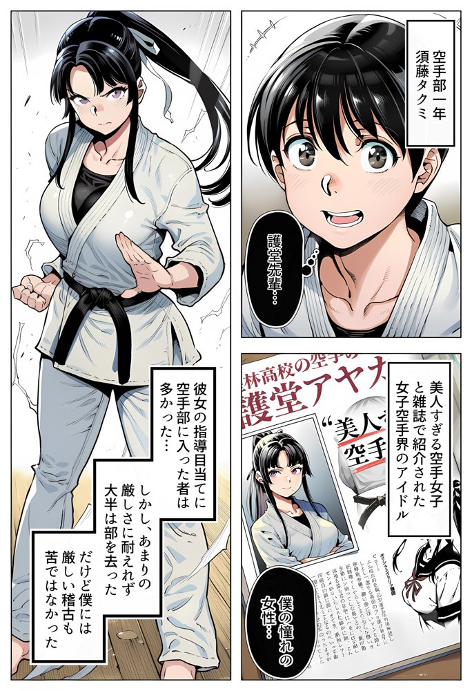 ボクが好きな空手部の先輩が、クズ男に敗北してNTR快楽セックスされる話