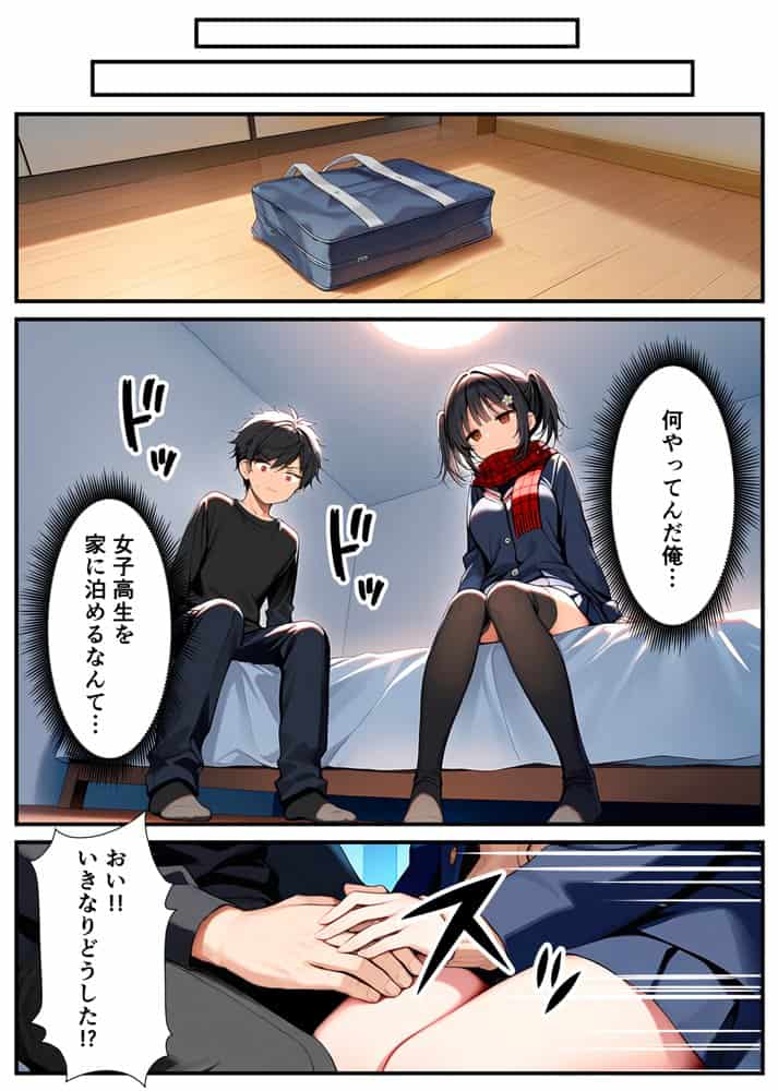 セックスが嫌いなジト目TS家出少女が一晩でメス堕ちする話