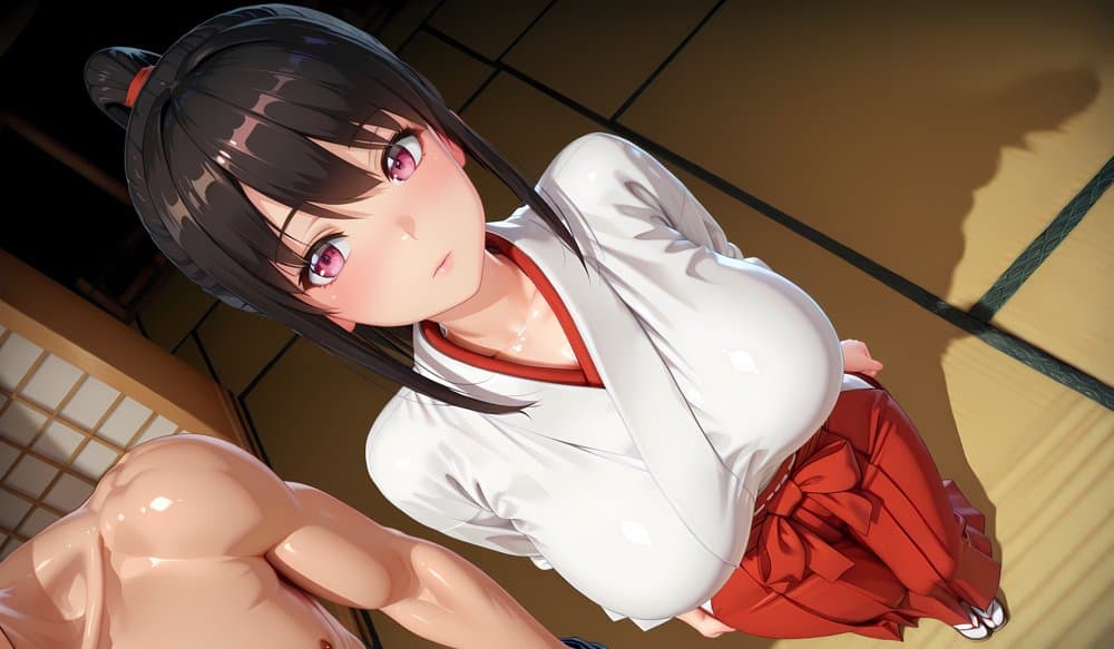 ［4K縦長の高画質］肉便女の巫女生徒