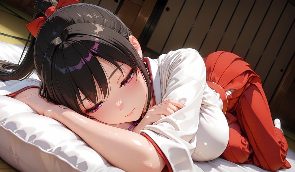 ［4K縦長の高画質］肉便女の巫女生徒