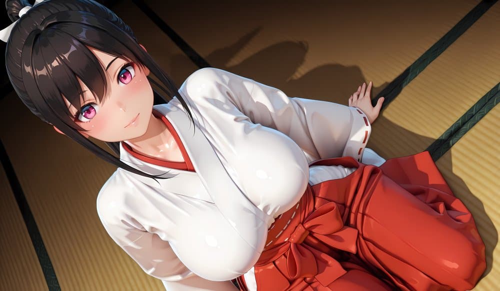 ［4K縦長の高画質］肉便女の巫女生徒