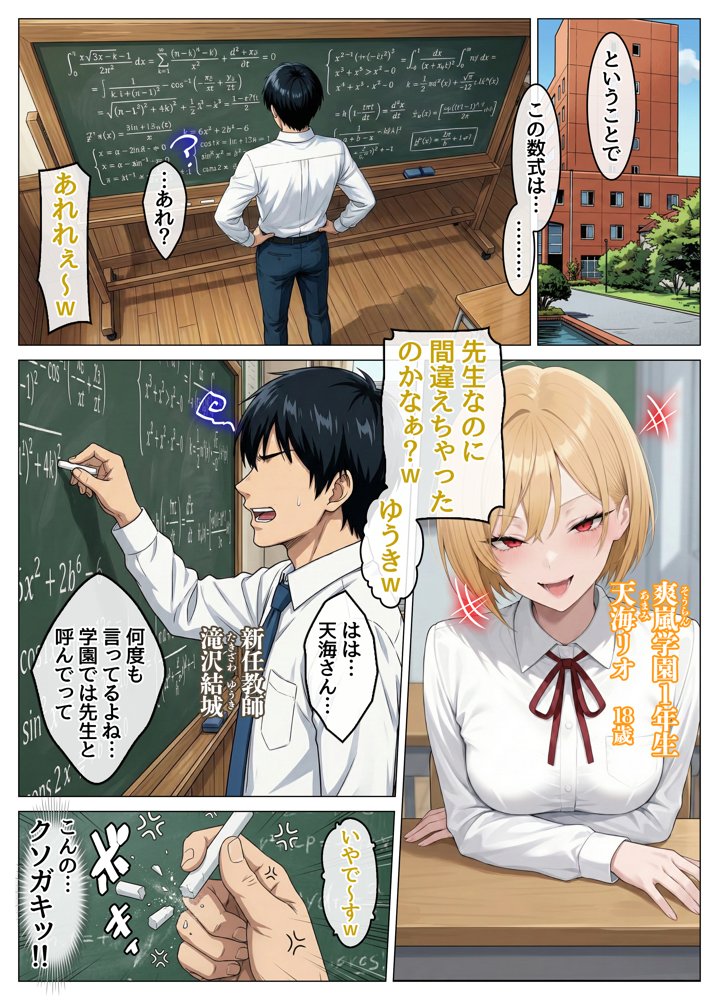 風邪で寝込んだら生意気な教え子が押しかけてきて、俺が寝ている間にこっそり筆下ろしされていた件 hitomiエロ漫画raw(同人誌)無料サンプル画像001