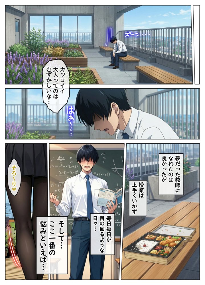 風邪で寝込んだら生意気な教え子が押しかけてきて、俺が寝ている間にこっそり筆下ろしされていた件 hitomiエロ漫画raw(同人誌)無料サンプル画像002