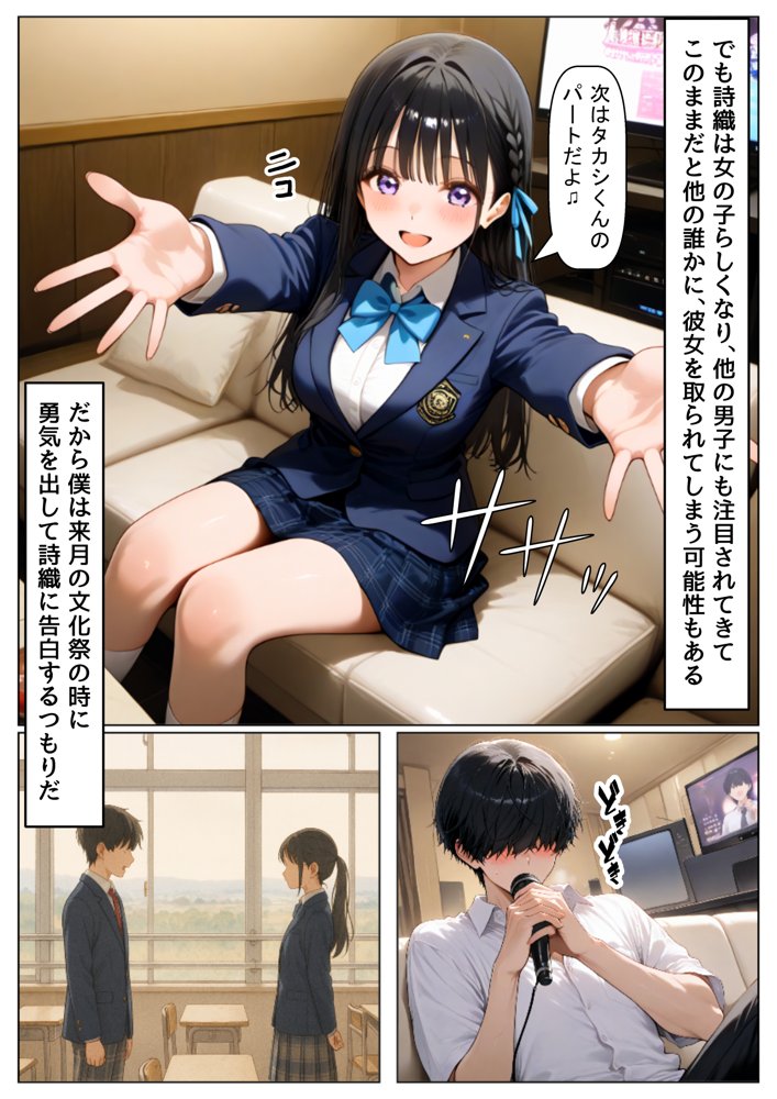 【BSS】清楚系の幼馴染に僕が先に恋をしていたのに、目の前でヤリチン先輩に彼女は hitomiエロ漫画raw(同人誌)無料サンプル画像007