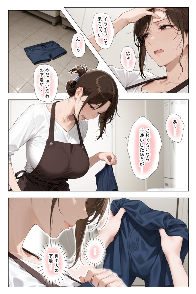 怒ってばかりの綺麗め家政婦さんが実は俺のパンツでオナニーするケツ穴大好き欲求不満ドスケベオバサンだった件