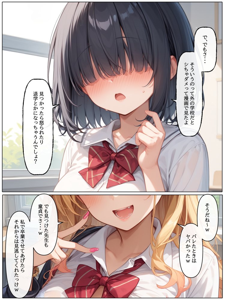 【コミック版】性処理学園〜ギャル転校生編〜 hitomiエロ漫画raw(同人誌)無料サンプル画像012