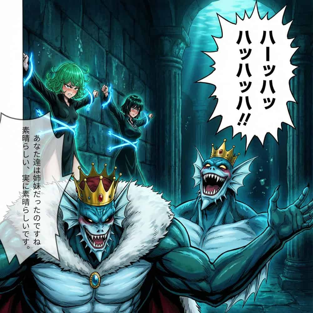 デカマラ気質な深海王と美人姉妹 3P+αの孕ませ調教 hitomiエロ漫画raw(同人誌)無料サンプル画像001