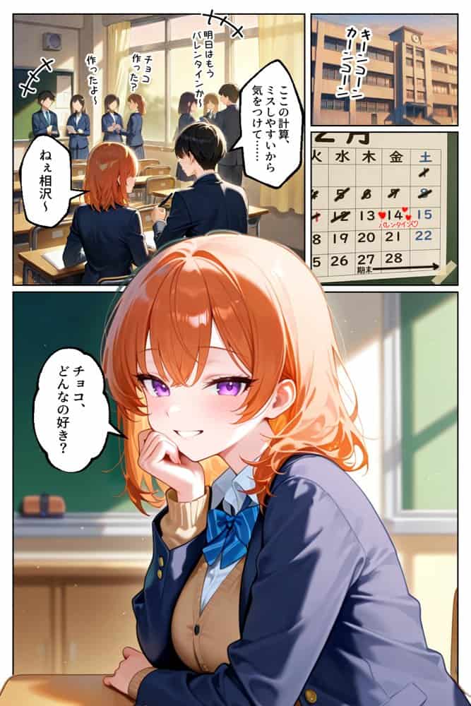 家出してきたクラスの人気ギャルが彼女になったらバレンタインに何度も中出しHさせてくれた話