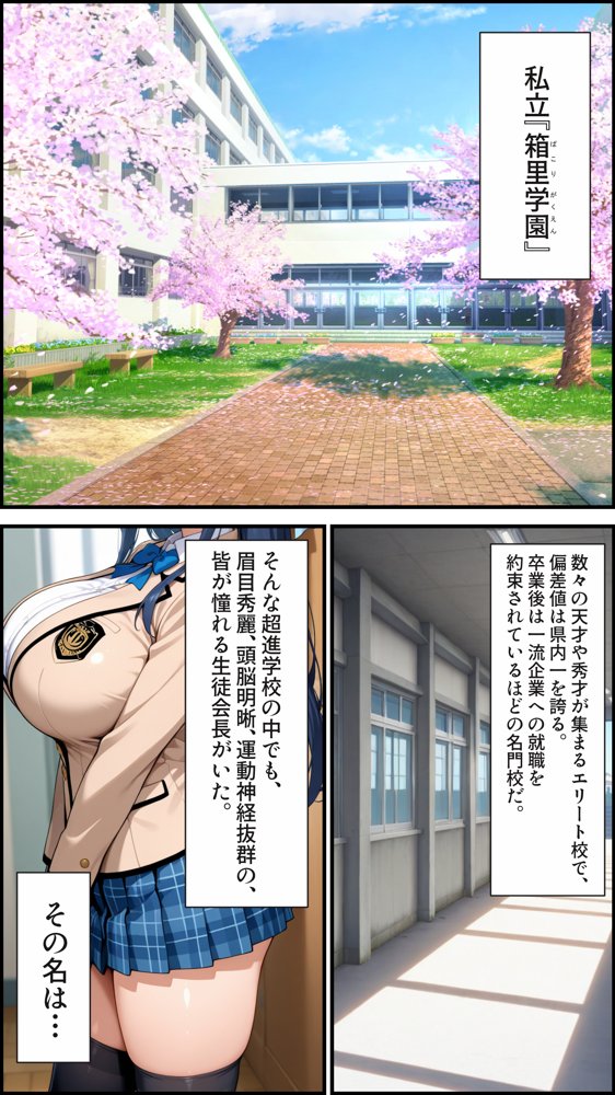 憧れの生徒会長は性処理肉便器 〜完全無欠の生徒会長、性処理委員に堕ちる〜 hitomiエロ漫画raw(同人誌)無料サンプル画像001