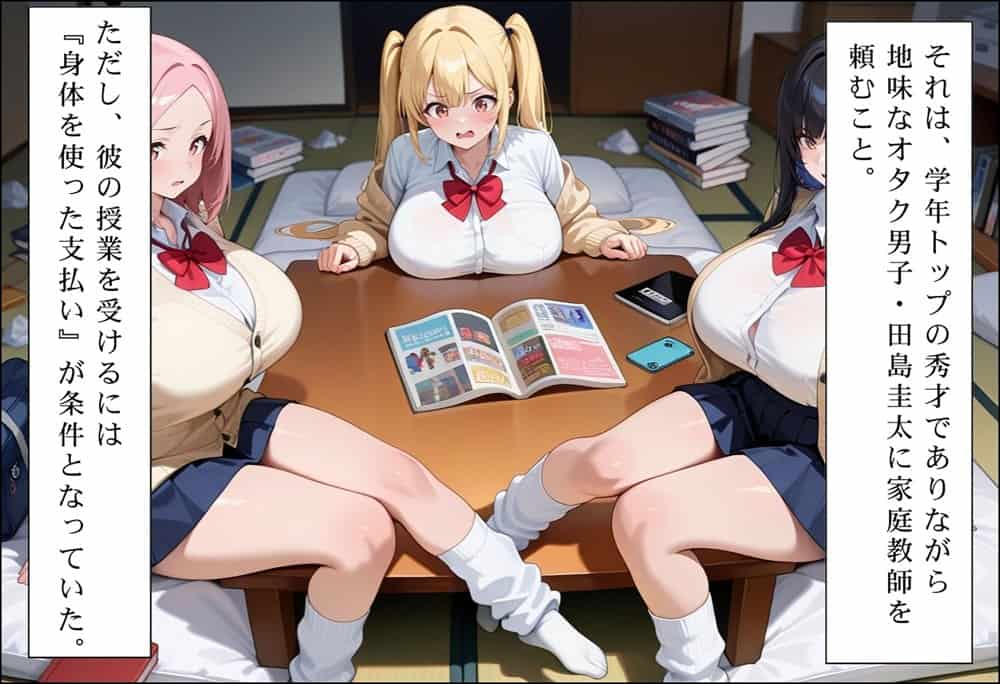 勉強を教える代わりにエッチをさせてくれるギャルが俺の部屋に入り浸る話〜恋するWギャルと純愛混浴編〜