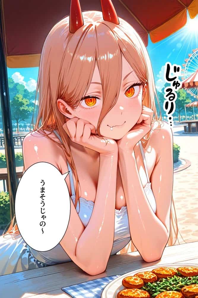 パパ活女子のイキすぎ報酬事情〜チェンソーマン パワー編〜 hitomiエロ漫画raw(同人誌)無料サンプル画像004