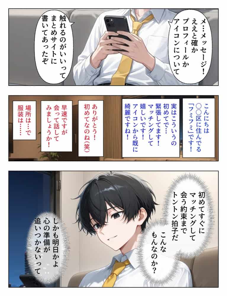 マチアプで出会った人妻は欲求不満な上司だった。デカチン精液まみれで寝とった(NTR)話 hitomiエロ漫画raw(同人誌)無料サンプル画像011