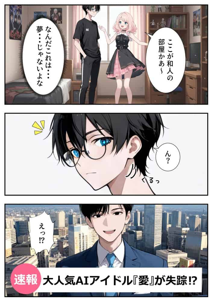 画面の向こうから推しが来た！失踪したAIアイドルとの甘とろ生活