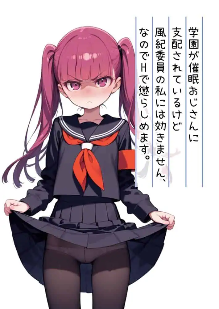 学園が催●おじさんに支配されているけど 風紀委員の私には効きません、なのでHで懲らしめます hitomiエロ漫画raw(同人誌)無料サンプル画像001