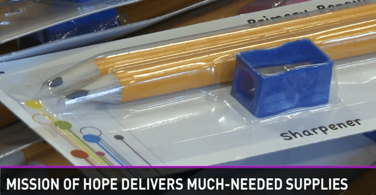 Mission of hope delivers much needed supplies.