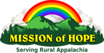 a rainbow over a mountain