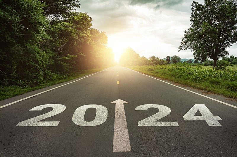 A road with the word 202024 written on it.