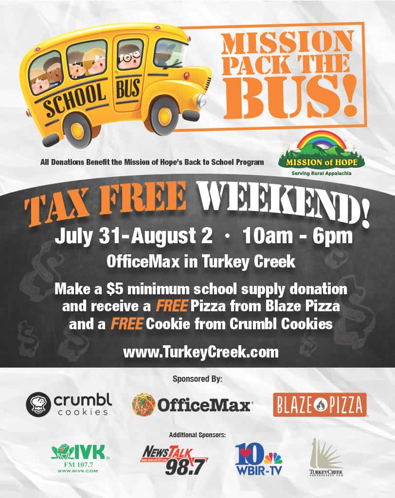 Pack the Bus flyer