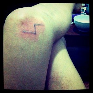 Homemade tattoos are always punk, especially when they pay homage to Patti Smith (image and tattoo courtesy of the author)