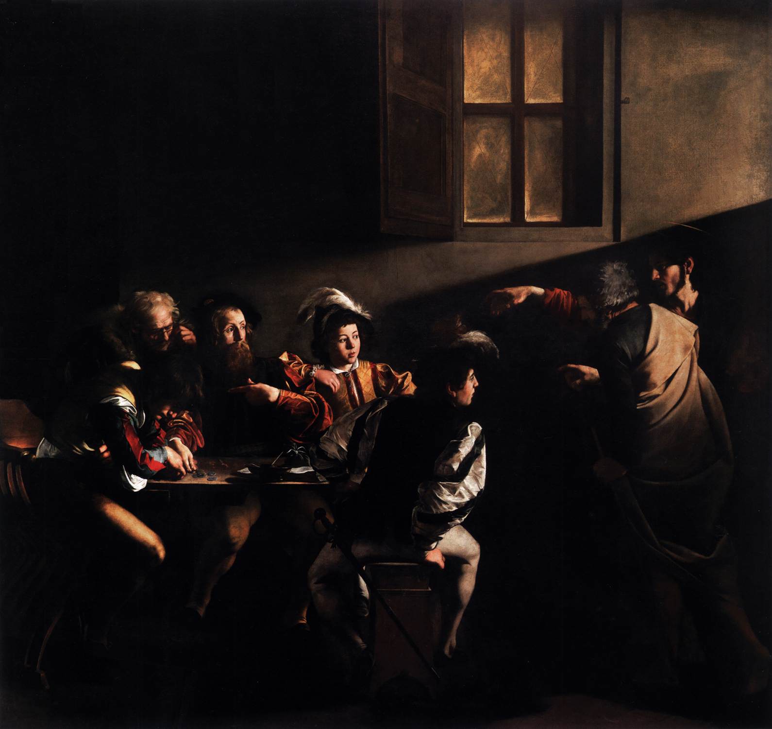 religious art Caravaggio's The Calling of Saint Matthew