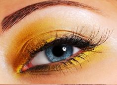yellow eyeshadow