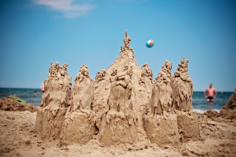sandcastle at the beach