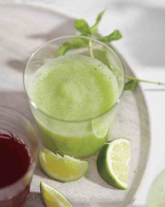 Melon mint cucumber smoothie