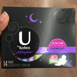 U by Kotex pads