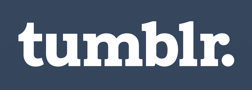 tumblr logo blue background white text