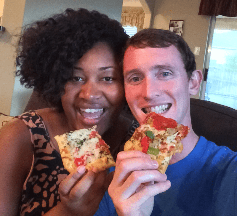 Jasmine and Chris on a date night