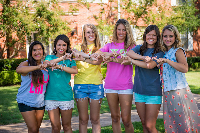 tamuc via Flickr six sorority girls