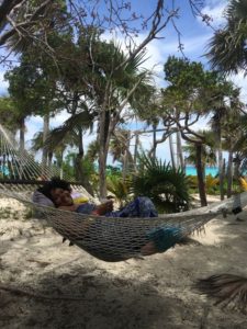 first trip on a private island