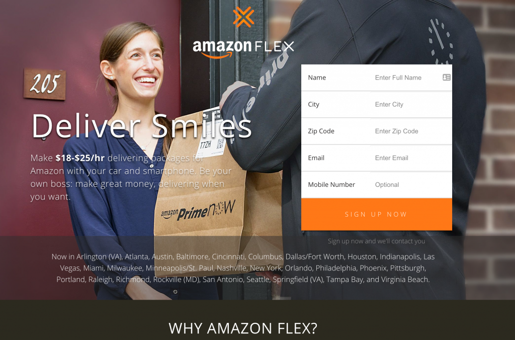 Amazon Become an Amazon Delivery person