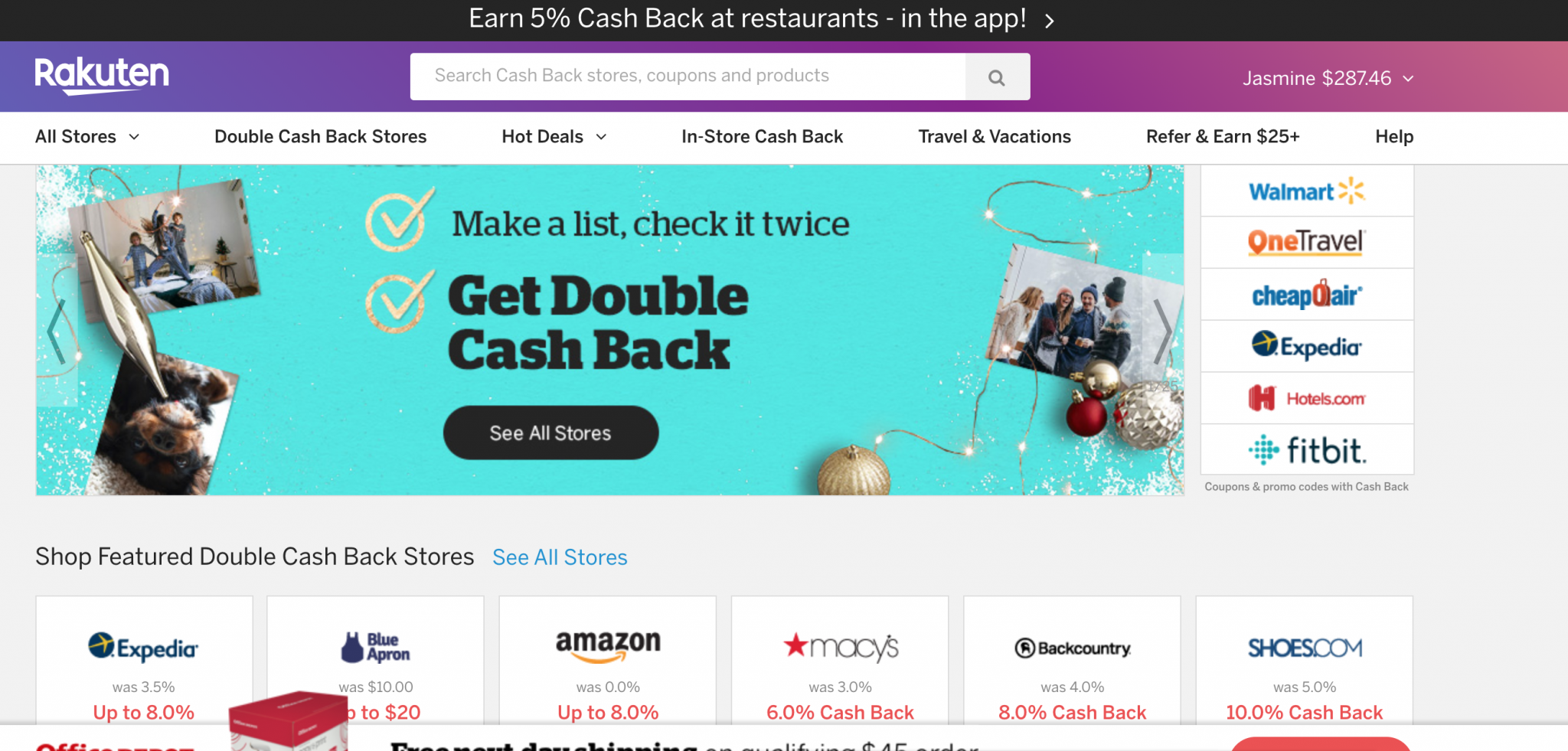 Rakuten Make money Christmas shopping this year with Rakuten