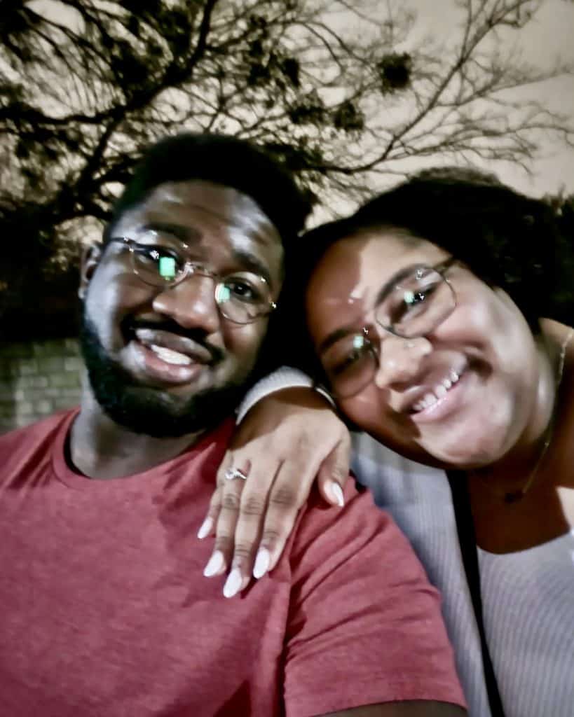 My new fiance and I!