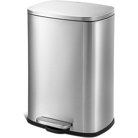 stainless steel trash can